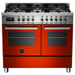 Bertazzoni Professional Series 100cm Dual Fuel Range Cooker Orange